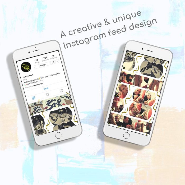 Web Leap Garage Instagram feed Design
